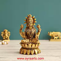 Brass Lakshmi 3.8 Inch Height
