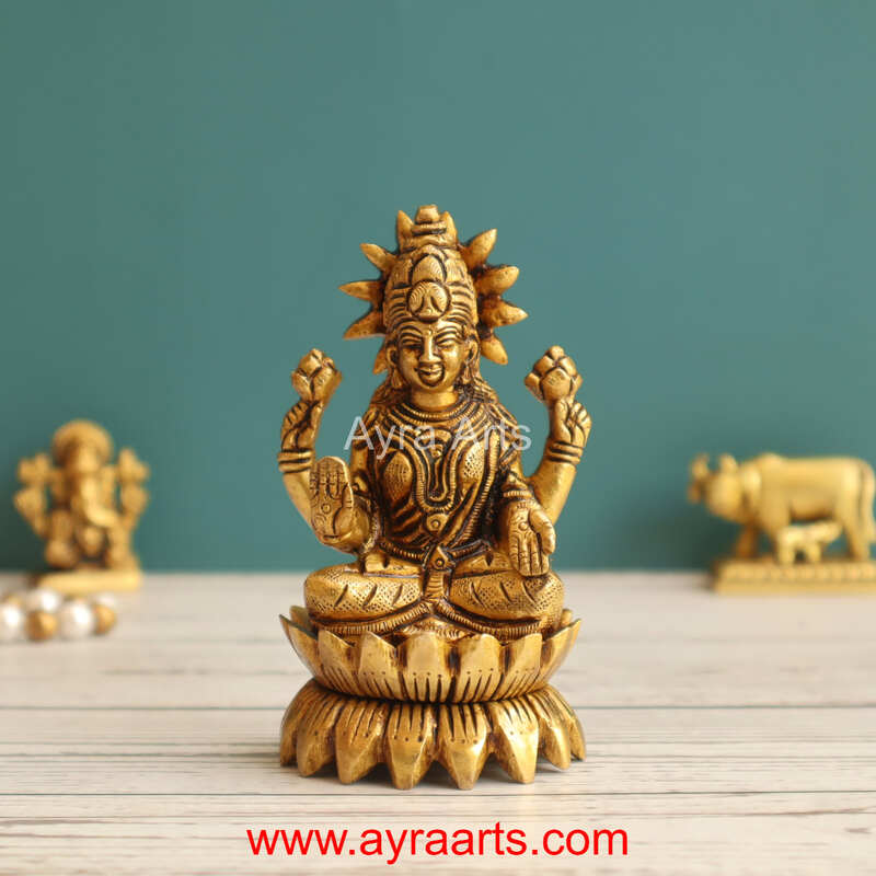 Brass Lakshmi 3.8 Inch Height
