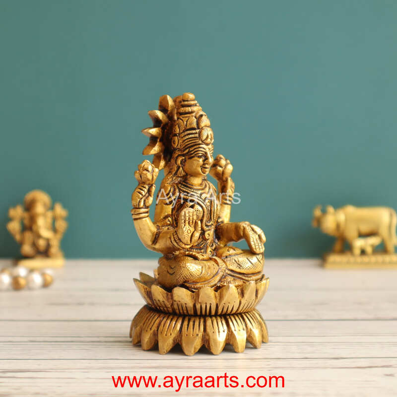 Brass Lakshmi 3.8 Inch Height
