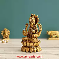 Brass Lakshmi 3.8 Inch Height