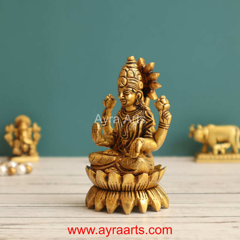 Brass Lakshmi 3.8 Inch Height