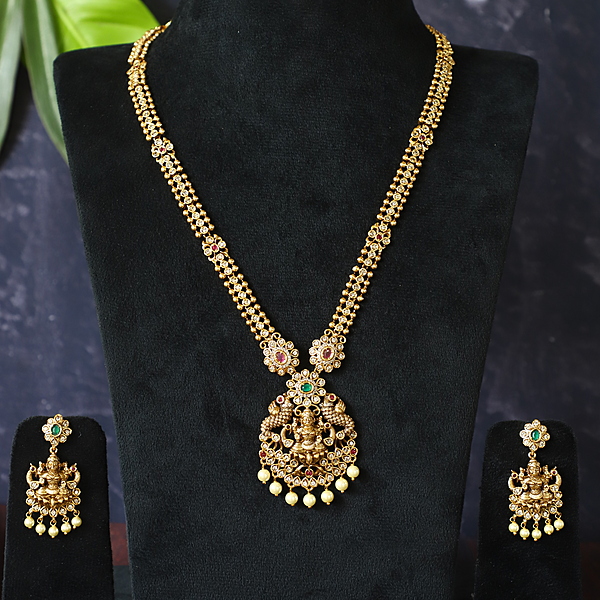 Antic rectangle shape with lakshmi design