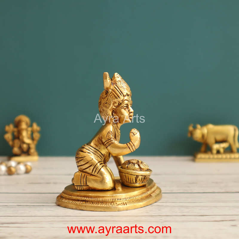 Brass Laddu Gopal 3 Inch Height