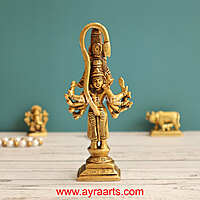 Brass 5 Face Hanuman - 5.5 Inch Height