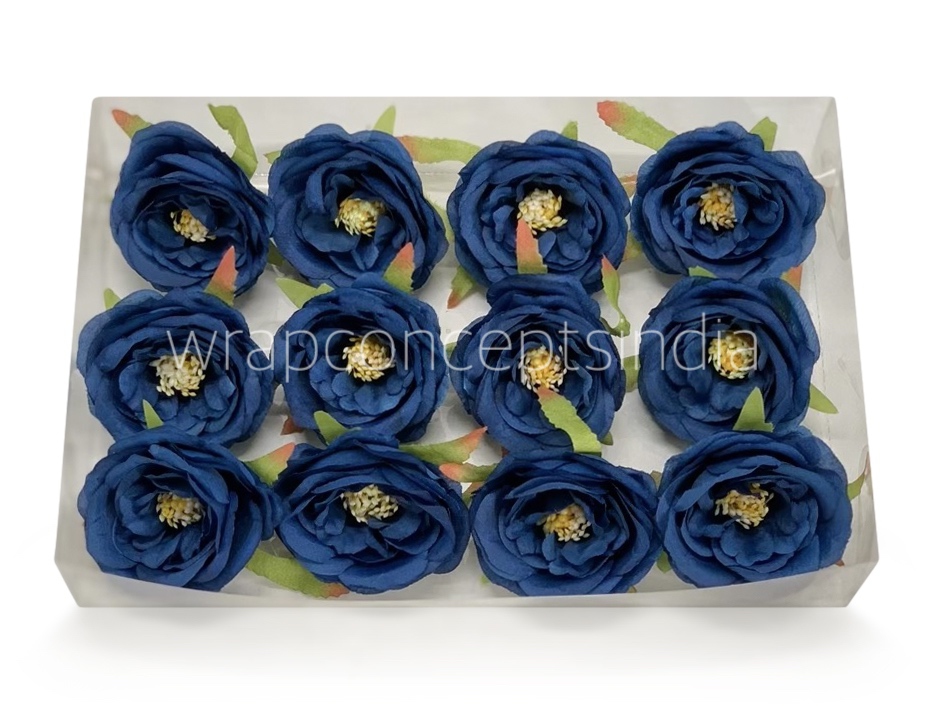 Navy Blue Camellia Flower