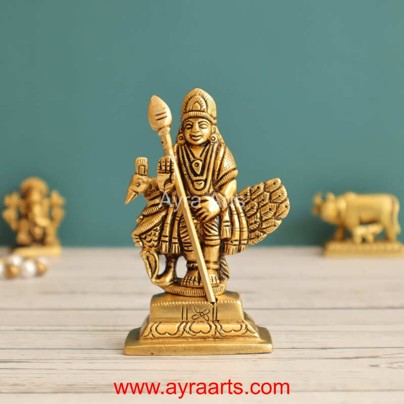 Brass Murugan 3.5 Inch Height