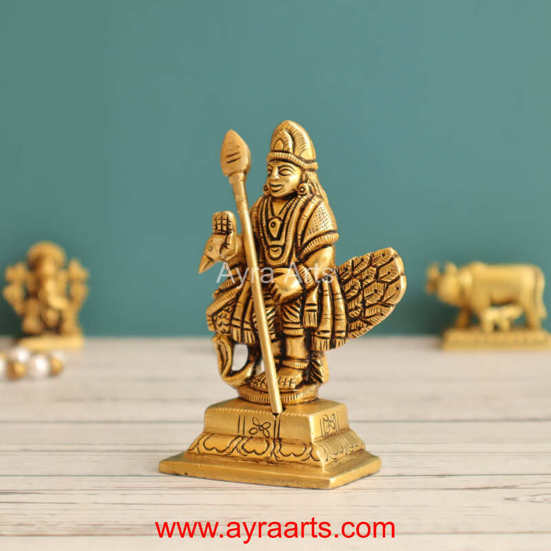 Brass Murugan 3.5 Inch Height