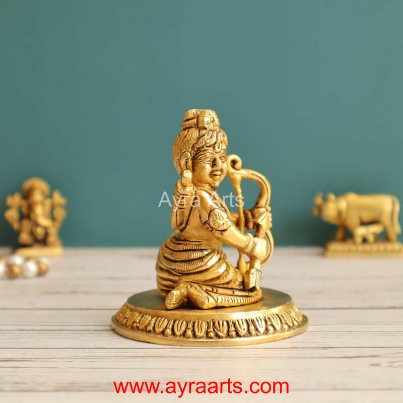 Brass Ram Lalla 3.5 Inch Height