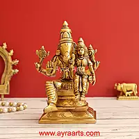 Brass Hayagriva With Lakshmi 6.5 Inch Height