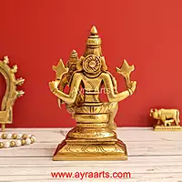 Brass Hayagriva With Lakshmi 6.5 Inch Height