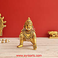 Brass Laddu Gopal 4 Inch Height