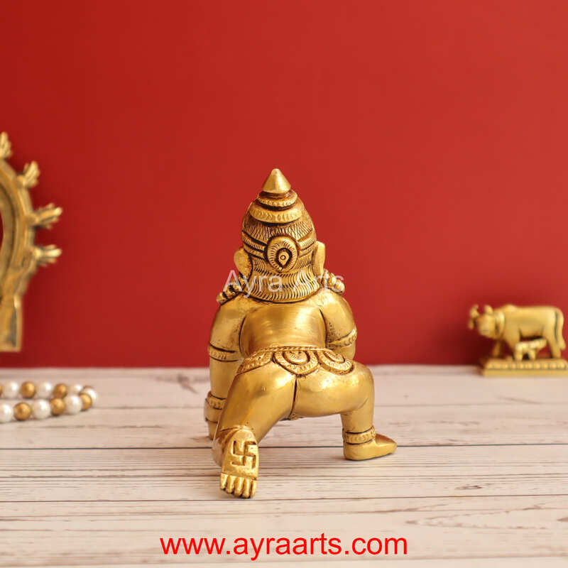 Brass Laddu Gopal 4 Inch Height