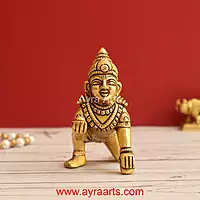 Brass Laddu Gopal 4.5 Inch Height