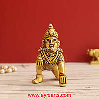 Brass Laddu Gopal 4.5 Inch Height