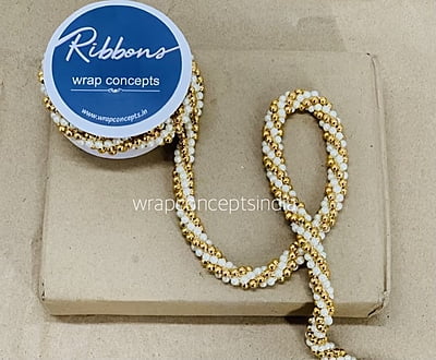 Ivory & Gold Pearl Rope