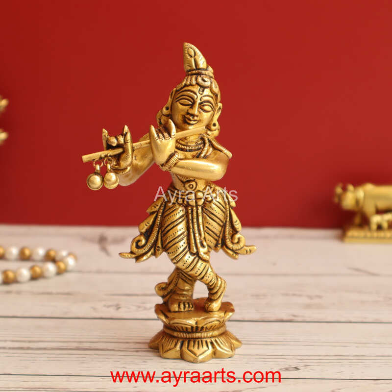 Brass Krishna 5 Inch Height