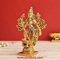 Brass Mahisasur Vardhini 5 Inch Height