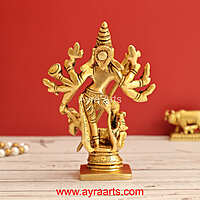 Brass Mahisasur Vardhini 5 Inch Height