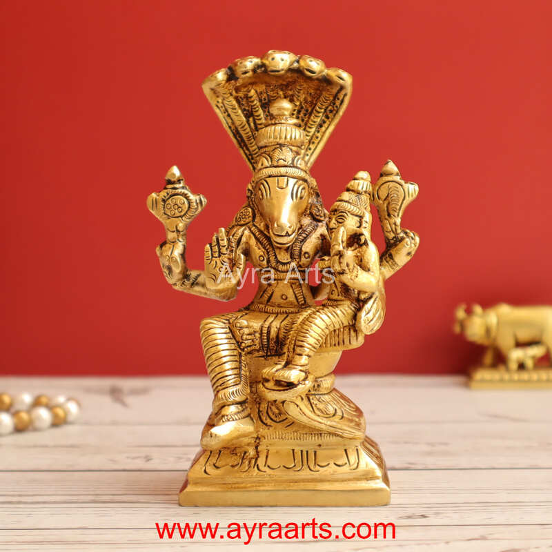 Brass Naga Hayagriva Height 5 Inch Height