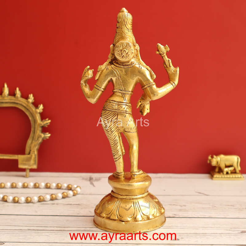 Brass Ardhanareswari 8.5 Inch Height