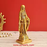 Brass Mother Mary 6.5 Inch Height