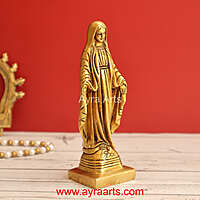 Brass Mother Mary 6.5 Inch Height