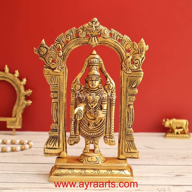 Brass Tirupati Balaji 8 Inch Height