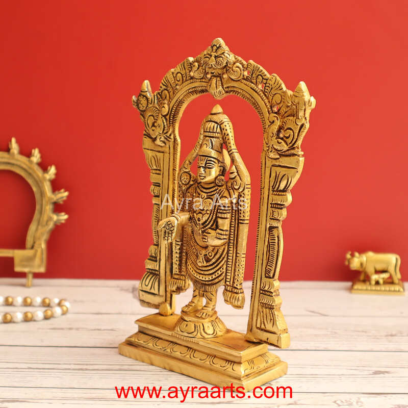 Brass Tirupati Balaji 8 Inch Height