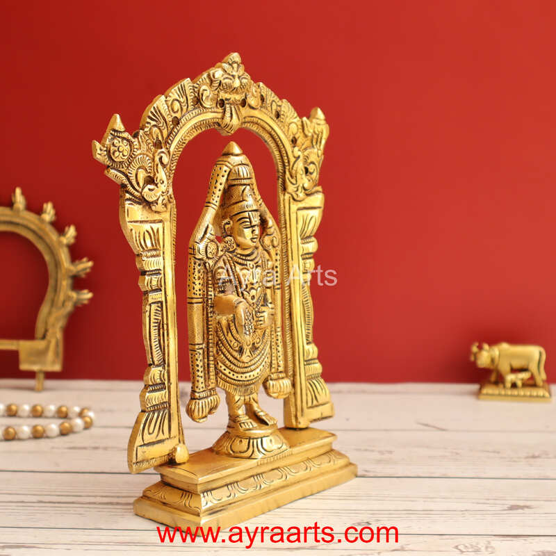 Brass Tirupati Balaji 8 Inch Height