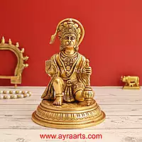 Brass Hanuman 7 Inch Height