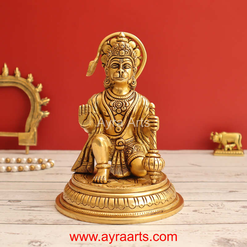 Brass Hanuman 7 Inch Height