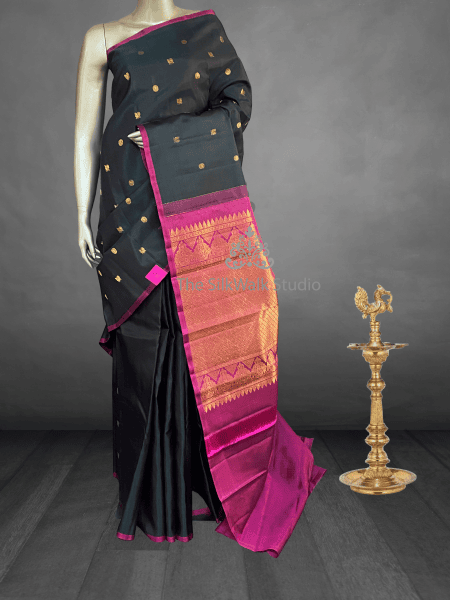 Butta Kanchivaram Dark Green 10481