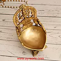 Brass Kamakshi Deepam 7 Inch Height
