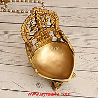 Brass Kamakshi Deepam 7 Inch Height