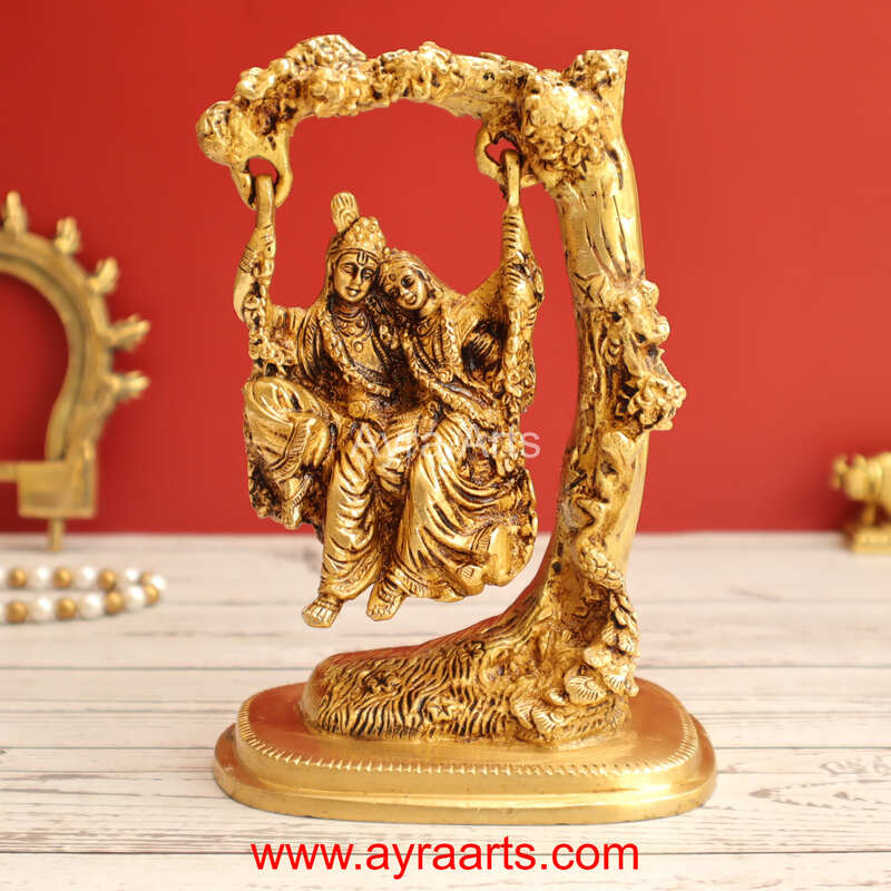Brass radha Krishna 7 Inch Height