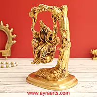 Brass radha Krishna 7 Inch Height