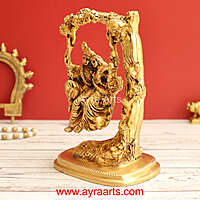 Brass radha Krishna 7 Inch Height