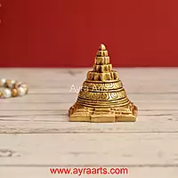 Brass Sri Yantra 2.3 Inch Height