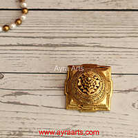 Brass Sri Yantra 2.3 Inch Height