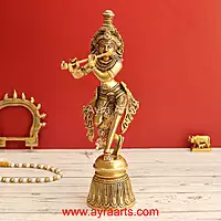 Brass Krishna 11.5 Inch Height