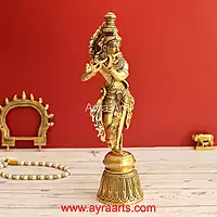 Brass Krishna 11.5 Inch Height