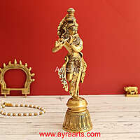 Brass Krishna 11.5 Inch Height