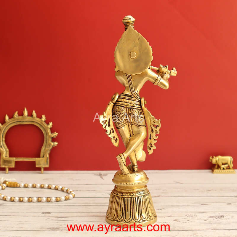 Brass Krishna 11.5 Inch Height