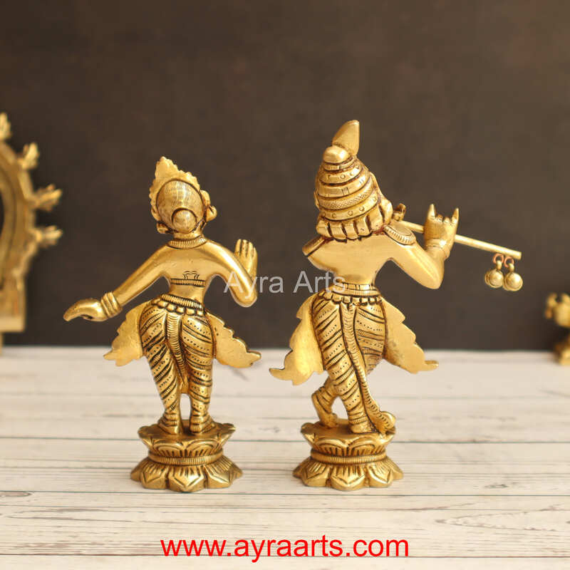 Brass Radha Krishna 5 Inch Height