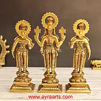 Brass Balaji Sridevi Bhudevi 8 Inch Height