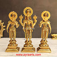 Brass Balaji Sridevi Bhudevi 8 Inch Height