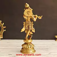 Brass Krishna 8.5 Inch Height