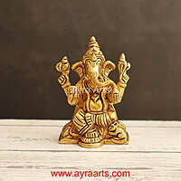 Brass Ganesha 3.5 Inch Height