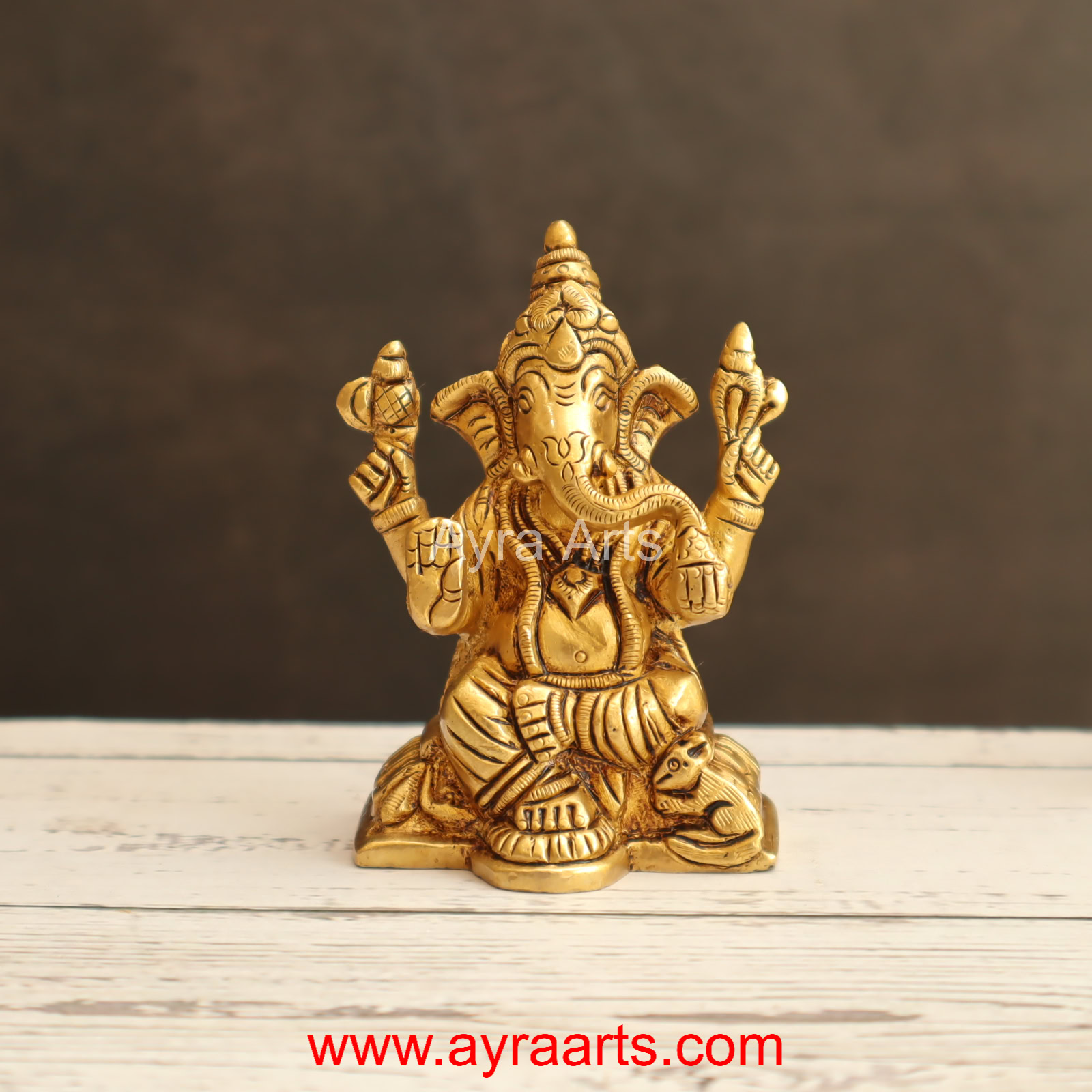 Brass Ganesha 3.5 Inch Height