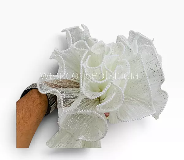Frosty Dots Pearl Edge Frill